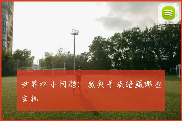 世界杯小问题:裁判手表暗藏哪些玄机